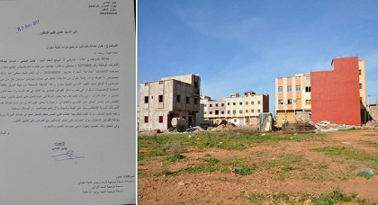 مستشار جماعي يطالب العامل بالتدخل لمنع إحداث تجزئتين سريتين يتم تشييدهما بسلوان مستشار جماعي يطالب العامل بالتدخل لمنع إحداث تجزئتين سريتين يتم تشييدهما بسلوان
