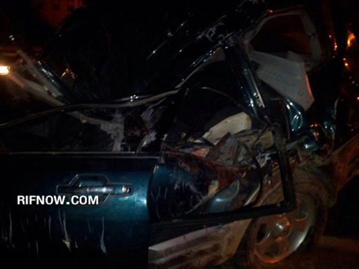 وفاة شخص وإصابة 4 جرحى في حادث سير مميت بإقليم الحسيمة وفاة شخص وإصابة 4 جرحى في حادث سير مميت بإقليم الحسيمة