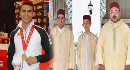 الملك يوشح إبن الناظور أشرف أوشن الذي حاز على لقب بطل العالم في رياضة الكاراطي بأندونيسيا الملك يوشح إبن الناظور أشرف أوشن الذي حاز على لقب بطل العالم في رياضة الكاراطي بأندونيسيا