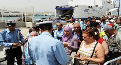 أزيد من مليون مغربي مقيم بالخارج استعملوا نقط العبور: الناظور والحسيمة ووجدة