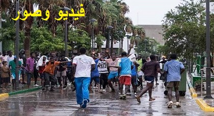بالفيديو: فرحة عارمة وسط مهاجرين غير نظاميين بمليلية بعد اقتحامهم سياجها الحدودي بالفيديو: فرحة عارمة وسط مهاجرين غير نظاميين بمليلية بعد اقتحامهم سياجها الحدودي