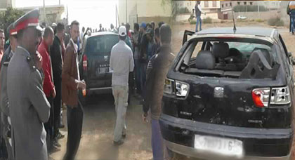 محتجون يطالبون برحيل أعضاء معارضة المجلس بجماعة وردانة محتجون يطالبون برحيل أعضاء معارضة المجلس بجماعة وردانة