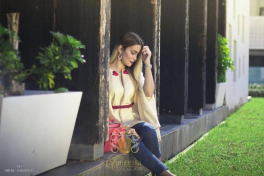 قفاطين "الكونتيسة" للمصممة الناظورية لبنى الفلاح… عندما تبدع الأنامل والخيال قفاطين "الكونتيسة" للمصممة الناظورية لبنى الفلاح… عندما تبدع الأنامل والخيال