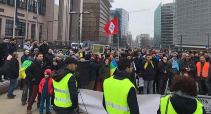 الجالية المغربية تحيي أربعينية محسن فكري ببلجيكا الجالية المغربية تحيي أربعينية محسن فكري ببلجيكا