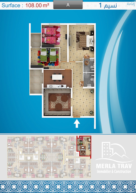 ميرلاتراف تقدم لكم شققا فاخرة تناسب كل الأذواق في أجمل المواقع وبأثمنة مناسبة مع تسهيلات في الأداء ميرلاتراف تقدم لكم شققا فاخرة تناسب كل الأذواق في أجمل المواقع وبأثمنة مناسبة مع تسهيلات في الأداء