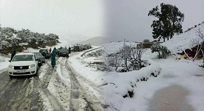 منتزه كوروكو يلبس بياض الثلوج وفيسبوكيون ينشرون صور عن المنظر الخلاب
