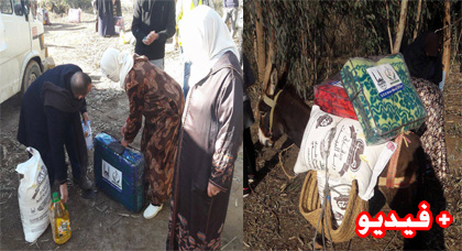 توزيع كمية مهمة من "المؤونة" ب"تمسمان" ضمن حملة ضخمة أطلقتها جمعية الرحمة لمساعدة المتضررين من البرد