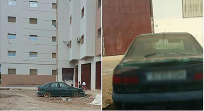الناظور .. ساكنة حي المطار تطالب بالتخلص من سيارة متخلى عنها الناظور .. ساكنة حي المطار تطالب بالتخلص من سيارة متخلى عنها