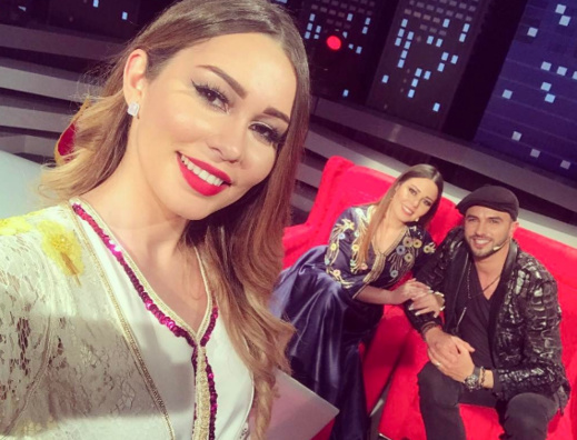 كوثر براني وخطيبها هاني خطاب في برنامج رشيد شو على القناة الثانية 