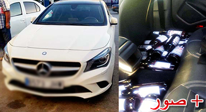 غريب.. توقيف محجبتين في سيارة فاخرة وبحوزتهما كميات كبيرة من الخمور بباب مليلية 