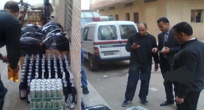 شن حملة واسعة على مهربي "الخمور" بالمعبر ومروجي "الحشيش" و"الكيف" بمقاهي بني أنصار شن حملة واسعة على مهربي "الخمور" بالمعبر ومروجي "الحشيش" و"الكيف" بمقاهي بني أنصار