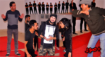 الفنانان طارق الشامي والطيب معاش يؤطران ورشة من محترف أمزيان للمسرح بالناظور الفنانان طارق الشامي والطيب معاش يؤطران ورشة من محترف أمزيان للمسرح بالناظور