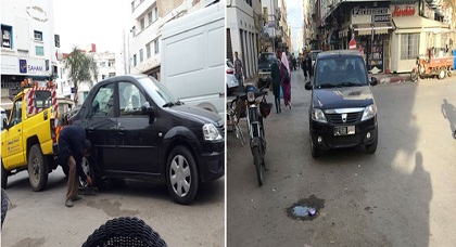 صورة توثق ركن سيارة تابعة للمصالح العمومية في وضع مخل بـ"القانون" وسط الناظور تثير سخط الفسابكة صورة توثق ركن سيارة تابعة للمصالح العمومية في وضع مخل بـ"القانون" وسط الناظور تثير سخط الفسابكة