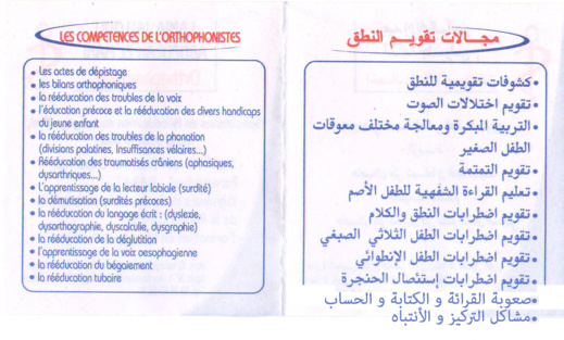 مركز "تقويم النطق" يُوسّع اختصاصاته لمعالجة حالات أخرى باعتماد أنجع الأساليب وأحدث التقنيات المتطورة مركز "تقويم النطق" يُوسّع اختصاصاته لمعالجة حالات أخرى باعتماد أنجع الأساليب وأحدث التقنيات المتطورة