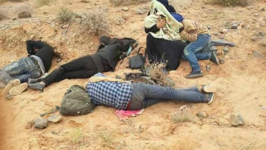 بالصور.. عائلة سورية تعيش وسط العراء على الحدود المغربية الجزائرية