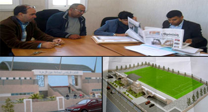 مجلس جماعة عين زورة يطلق صفقة إنجاز الدراسة المعمارية لبناء ملعب لكرة القدم مجلس جماعة عين زورة يطلق صفقة إنجاز الدراسة المعمارية لبناء ملعب لكرة القدم