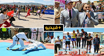 نجاح باهر لفعاليات النسخة السادسة للسباق الرياضي المنظم من طرف تنسيقية المجتمع المدني ببني شيكر