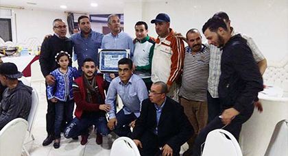 حفل تكريم شبان  حسنية الناضور لكرة القدم بعد تتويجهم ببطولة عصبة الشرق   