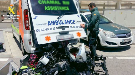 الأمن الإسباني يعثر على 4 درجات نارية مخبأة بسيارة إسعاف مغربية