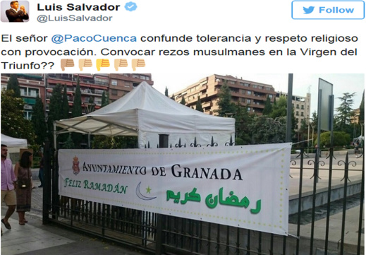 مسلمو جنوب الأندلس بإسبانيا يمتعضون بسبب أداء تراويح رمضان أمام تمثال للعذراء بغرناطة