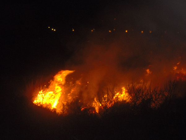 حريق دون خسائر بحي المطار القديم حريق دون خسائر بحي المطار القديم
