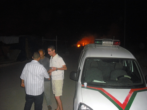 حريق دون خسائر بحي المطار القديم حريق دون خسائر بحي المطار القديم