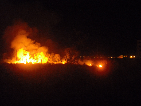 حريق دون خسائر بحي المطار القديم حريق دون خسائر بحي المطار القديم