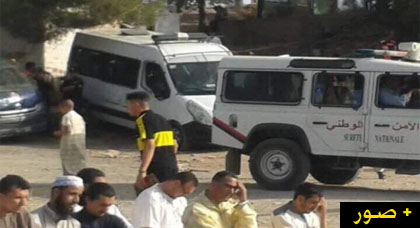 انتشار كثيف للقوات العمومية قرب مصليات الحسيمة تحسبا لإنطلاق مسيرات إحتجاجية انتشار كثيف للقوات العمومية قرب مصليات الحسيمة تحسبا لإنطلاق مسيرات إحتجاجية