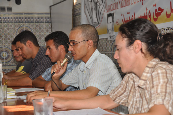 مُعطّلو النّاظور يرُصُّون صُفوفهم تحضيرا للاستمرارية..  مُعطّلو النّاظور يرُصُّون صُفوفهم تحضيرا للاستمرارية..