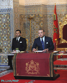 نص الخطاب الذي وجهه جلالة الملك بمناسبة الذكرى ال`56 لثورة الملك والشعب نص الخطاب الذي وجهه جلالة الملك بمناسبة الذكرى ال`56 لثورة الملك والشعب