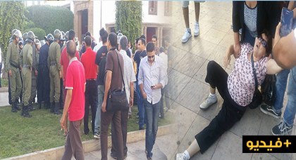 قوات الأمن تتدخل بعنف لفض وقفة نسائية تضامنية مع حراك الريف وسط الرباط