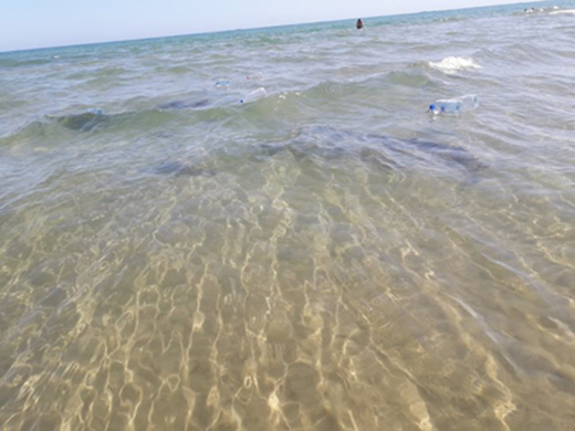 قطع حديدية في المياه الشاطئية لـ "قابوياوا" تهدد سلامة المصطافين قطع حديدية في المياه الشاطئية لـ "قابوياوا" تهدد سلامة المصطافين