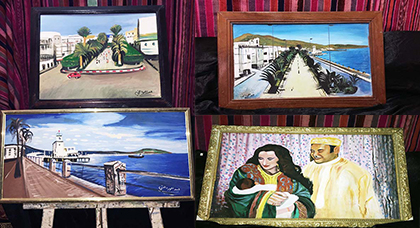 فنان تشكيلي عصامي يعرض لوحاته الفنية بالناظور فنان تشكيلي عصامي يعرض لوحاته الفنية بالناظور