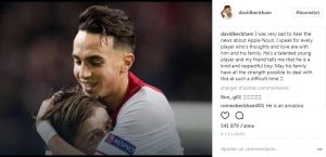 الدولي الشهير "بيكهام" يتضامن مع اللاعب الريفي "نوري" وهذه كلمته المؤثرة التي قالها عنه الدولي الشهير "بيكهام" يتضامن مع اللاعب الريفي "نوري" وهذه كلمته المؤثرة التي قالها عنه