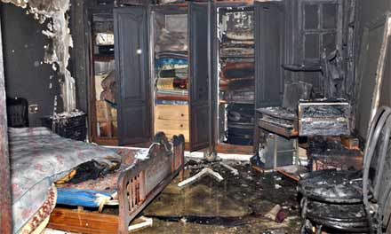 اندلاع حريق هائل بمنزل في حي عاريض اندلاع حريق هائل بمنزل في حي عاريض