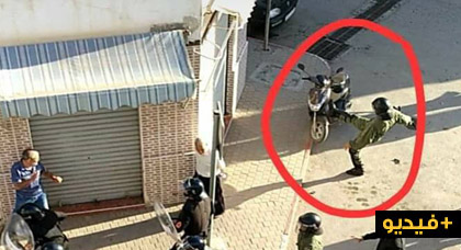 شاهد: السيمي يقمع "موطورا" بمدينة الحسيمة