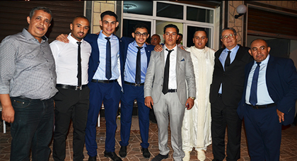 تهنئة بمناسبة زفاف كريمة السيد أحمد الكشوطي