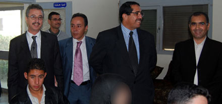 لقاء تواصلي مع ممثلي التلاميذ بثانوية عبد الكريم الخطابي لقاء تواصلي مع ممثلي التلاميذ بثانوية عبد الكريم الخطابي