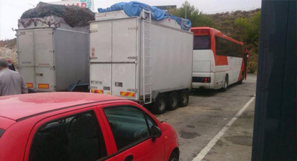 إسبانيا تعمل على شل حركة النقل القادمة من المغرب إسبانيا تعمل على شل حركة النقل القادمة من المغرب