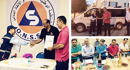 حفل توقيع اتفاقية الترخيص لاستغلال سيارة إسعاف في المجال الإنقاذي والإسعافي بالناظور