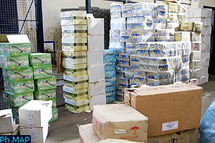 حجز كمية هامة من السلع المهربة بوجدة حجز كمية هامة من السلع المهربة بوجدة