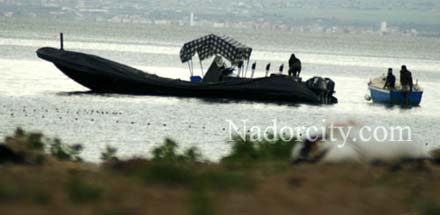 حجز قارب لتهريب الحشيش قرب الناظور حجز قارب لتهريب الحشيش قرب الناظور