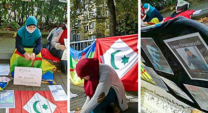 بالصور.. ناشطات يعتصمن أمام قنصلية المغرب في مدينة بروكسل تضامنا مع معتقلي الحراك بالصور.. ناشطات يعتصمن أمام قنصلية المغرب في مدينة بروكسل تضامنا مع معتقلي الحراك