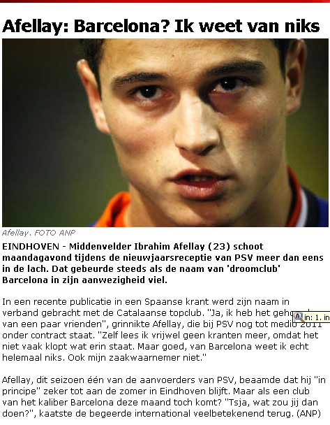 "أفلاي... "حلم البارصا يراود الجميع وانا لاعلم لي بالامر "أفلاي... "حلم البارصا يراود الجميع وانا لاعلم لي بالامر