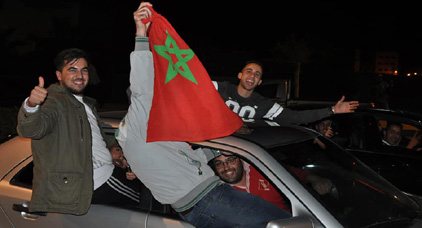 نشطاء الفايسبوك يدينون الهجوم اللفظي على ابناء الناظور المحتفلين بتأهل اسود الاطلس للمونديال نشطاء الفايسبوك يدينون الهجوم اللفظي على ابناء الناظور المحتفلين بتأهل اسود الاطلس للمونديال