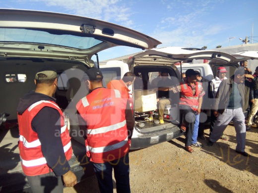 في جو مهيب..لحظة خروج جثامين شهيدات فاجعة الصويرة من مستودع الأموات في جو مهيب..لحظة خروج جثامين شهيدات فاجعة الصويرة من مستودع الأموات
