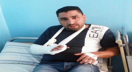 بسبب رفضه "لكاسكادور" الممثل بوزيان يتعرض لإصابة على مستوى اليد اثناء تصوير مشهد فيلم سينمائي