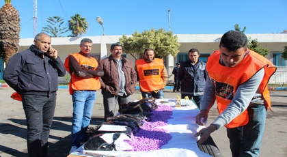 توقيف مواطن مغربي قادم من اسبانيا وبحوزته 16 ألف و150 قرصا طبيا مخدرا توقيف مواطن مغربي قادم من اسبانيا وبحوزته 16 ألف و150 قرصا طبيا مخدرا