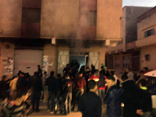 حي سكني بالعروي ينجو من الكارثة و المواطنون يحملون المسؤولية لمصالح الجماعة والوقاية المدنية 