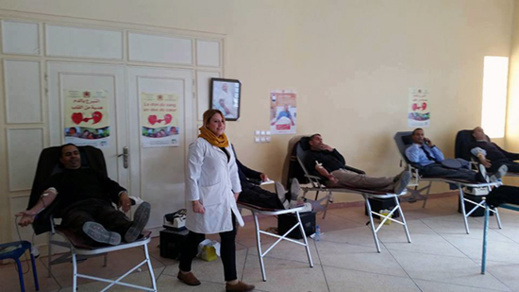 مشاركة حوالي 160 متبرع في حملة التبرع بالدم باركـمان مشاركة حوالي 160 متبرع في حملة التبرع بالدم باركـمان